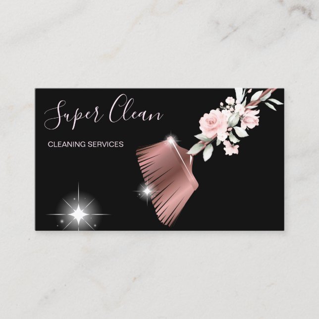 Carte De Visite Maid Cleanhouse Sparkling or rose (Devant)