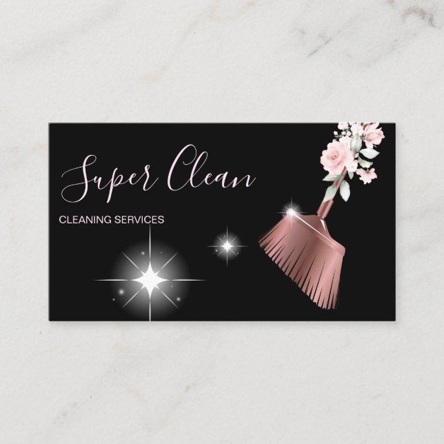 Carte De Visite Maid Cleanhouse Sparkling or rose (Devant)