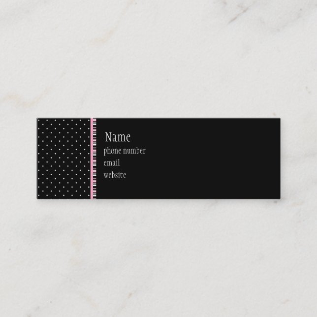 Carte de visite maigre de motel de sièste (Devant)