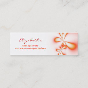 carte de visite maigre élégant