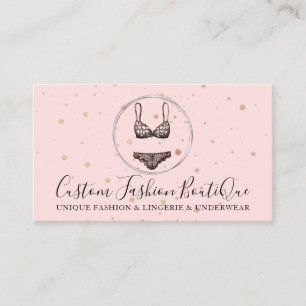 Carte De Visite Maillot de bain bikini rose lingerie sous-vêtement