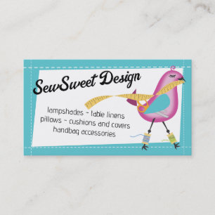Carte De Visite maillot d'oiseau couture notions artisanale specta