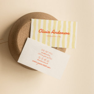 Carte De Visite Main colorée rétro tirée Super découpée