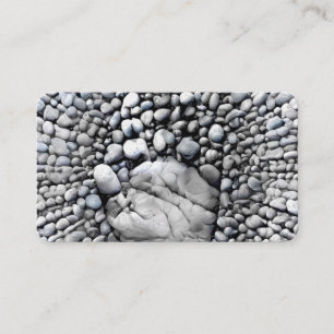 Carte De Visite Main en pierre