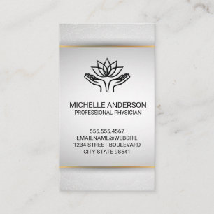 Carte De Visite Mains de guérison   Lotus