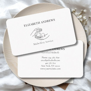 Carte De Visite Mains tenant un bébé simple-moderne