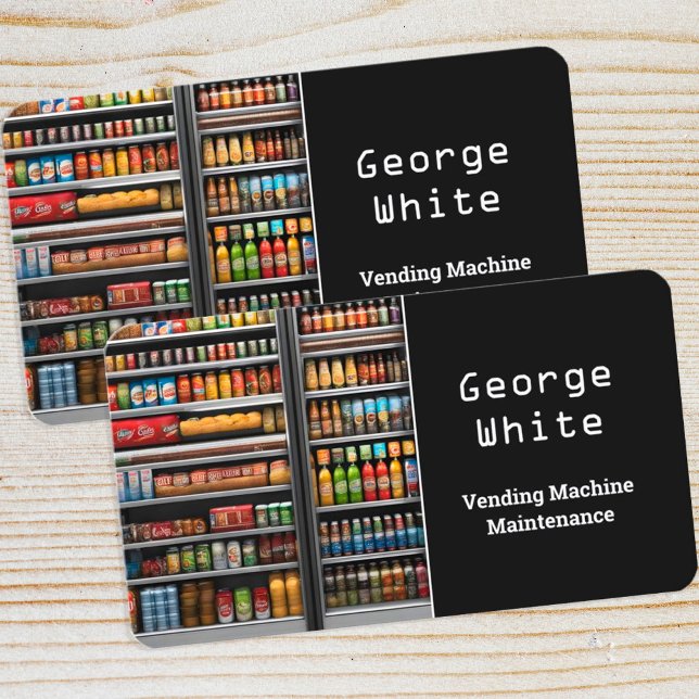 Carte De Visite Maintenance des ventes (Vending Services Visiting Cards)