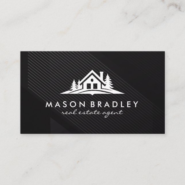 Carte De Visite Maison à Woods (Devant)