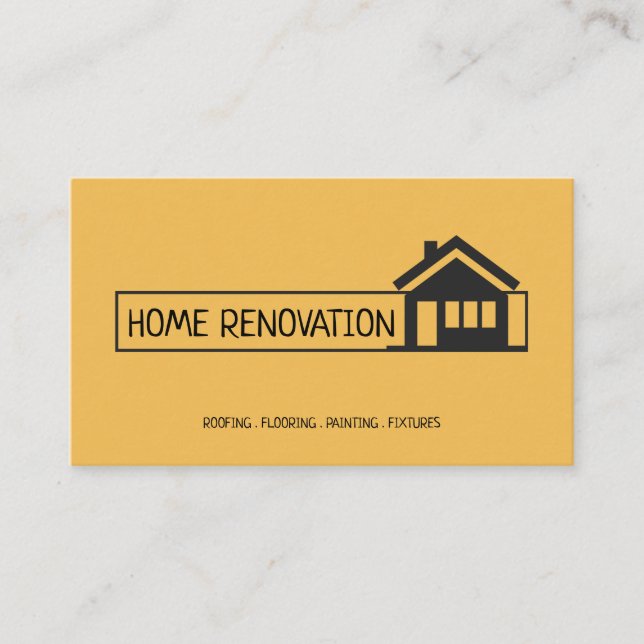 Carte De Visite Maison Construction de rénovation (Devant)