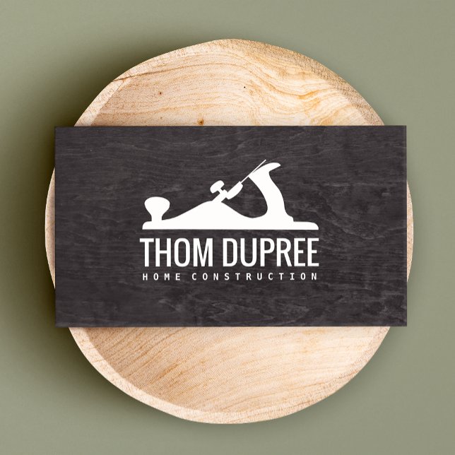 Carte De Visite Maison Construction et menuiserie Logo en Plane de (Créateur téléchargé)