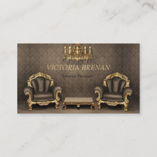Carte De Visite Maison de classique de décorateur de meubles de