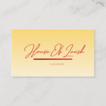 Maison de Luxe Signature Or Jaune Pastel