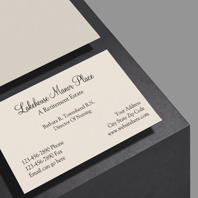 Carte De Visite Maison de retraite (Créateur téléchargé)