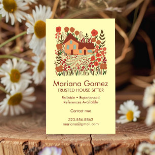 Carte De Visite Maison Maison Maison Séjour Jardin Ferme sur mesur