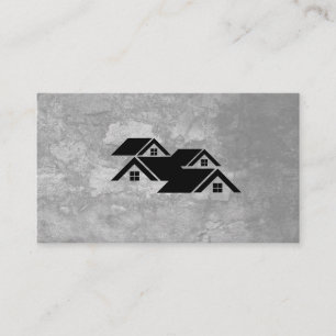 Carte De Visite Maisons de biens immobiliers Grunge