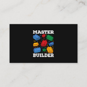Carte De Visite Maître Constructeur Maillot Bâtiment Enfants Jouet