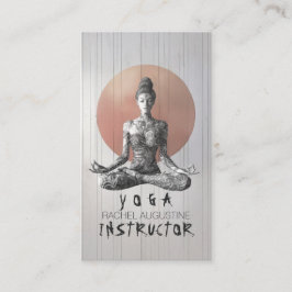 Carte De Visite Maître de méditation Yoga Lotus Pose Reiki