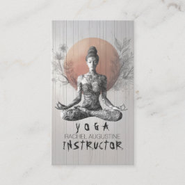 Carte De Visite Maître de méditation Yoga Lotus Pose Reiki