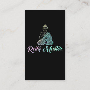 Carte De Visite Maître de Reiki Méditation de Bouddha Spirituel