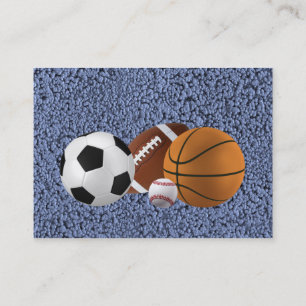 Carte De Visite MAÎTRE DES SPORTS (base-ball, football,