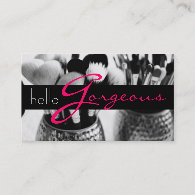 Carte De Visite Make Up Artist Cosmetology Salon Beauté Business (Devant)