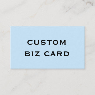 CARTE DE VISITE MAKE YOUR OWN BUSINESS CARDS SKY BLUE