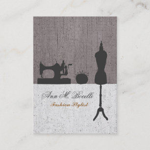 Carte De Visite Makers Retro couture Mode Vintage Mannequin