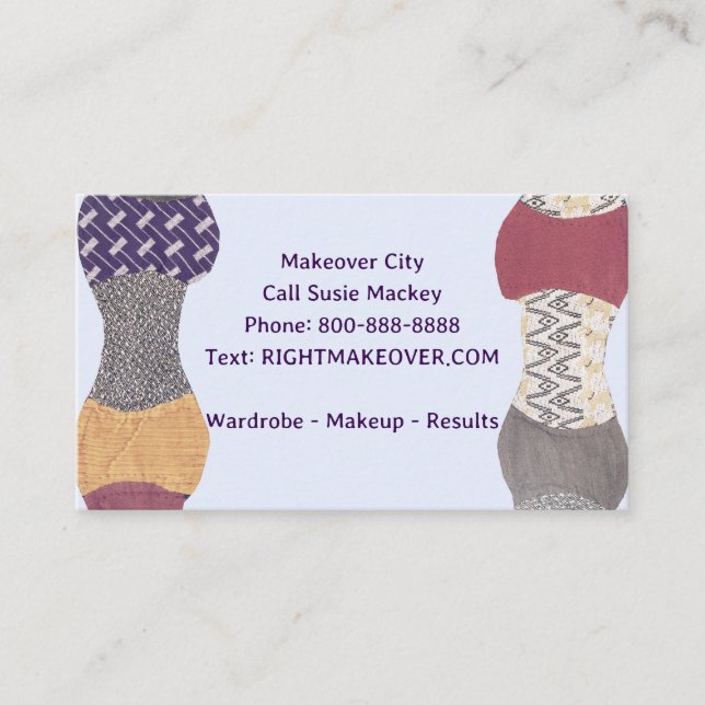 Carte De Visite Makestyle mode de design personnel consultant (Devant)