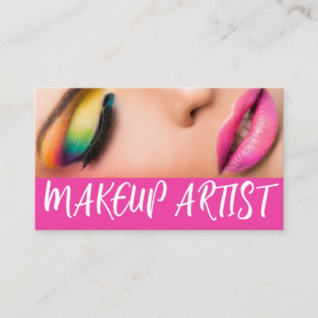 Carte De Visite Makeup Artist  Beauty Salon  (Devant)