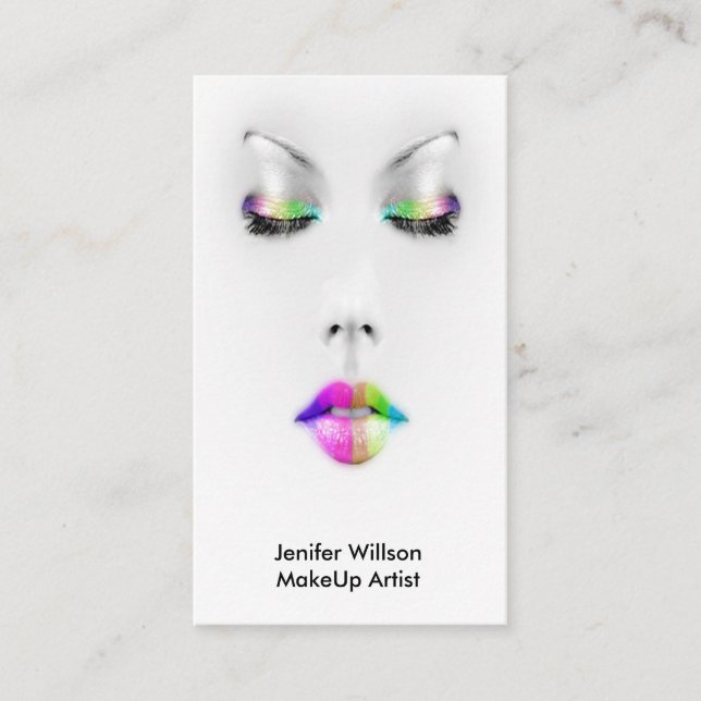 Carte De Visite Makeup Artist Business Card (Devant)