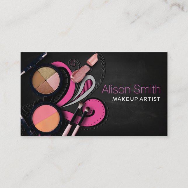 Carte De Visite Makeup Artist/Phase Paint et Fantasy Makeup (Devant)