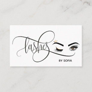 Carte De Visite Makeup artist Wink Eye Beauty Salon Lash Extension