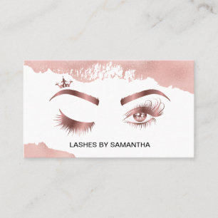 Carte De Visite Makeup artist Wink Eye Beauty Salon Lash Extension