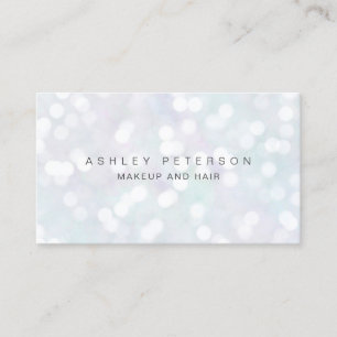 Carte De Visite Makeup moderne nacré pastel parties scintillant bo