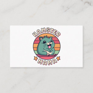 Carte De Visite Maman hamster mignon kawaii rongeur mère