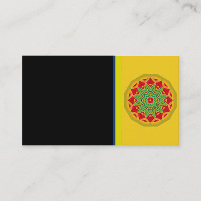 Carte de visite Mandala (Devant)