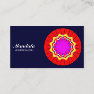 Carte De Visite Mandala 02 - Dark Navy 000033