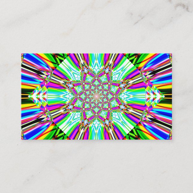Carte De Visite Mandala cosmique - Votre nom ici (Devant)