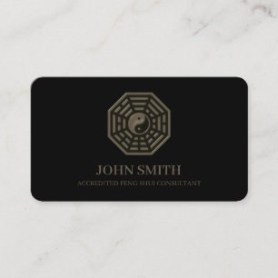 Carte De Visite Mandala de Lotus Feng Shui Minimaliste Moderne