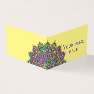 Carte De Visite Mandala Inde Style 1
