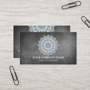 CARTE DE VISITE MANDALA LOGO CUSTOMISÉ YOGA INSTRUCTEUR