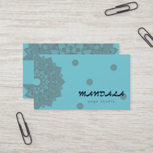 CARTE DE VISITE MANDALA LOGO CUSTOMISÉ YOGA INSTRUCTEUR