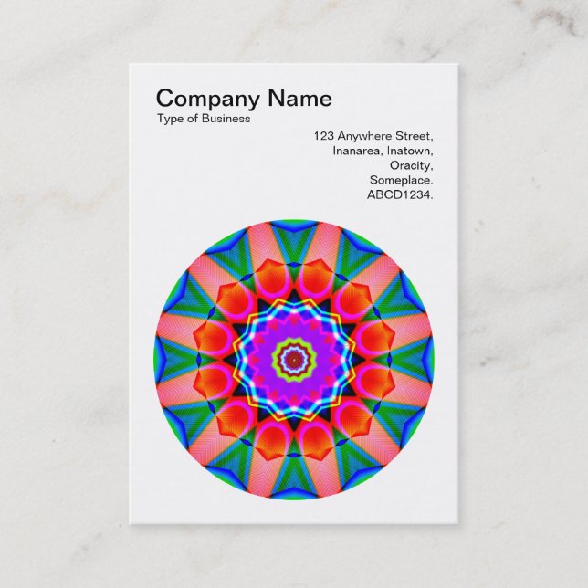 Carte De Visite Mandala Motif 028 (Devant)