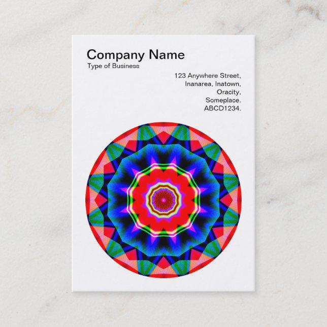 Carte De Visite Mandala Motif 029 (Devant)