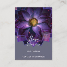 Carte De Visite Mandala mystique Fleur de Lotus | Nouvel âge