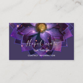 Carte De Visite Mandala mystique Fleur de Lotus | Nouvel âge