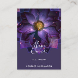 Carte De Visite Mandala mystique Fleur de Lotus | Nouvel âge