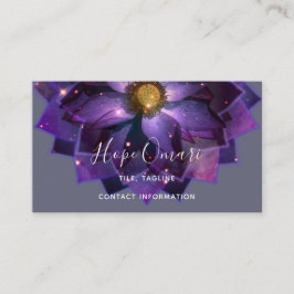Carte De Visite Mandala mystique Fleur de Lotus | Nouvel âge