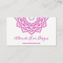 Carte De Visite Mandala rose