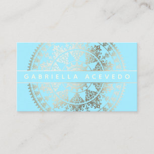 Carte De Visite Mandala solaire élégant Businesscards - couleur